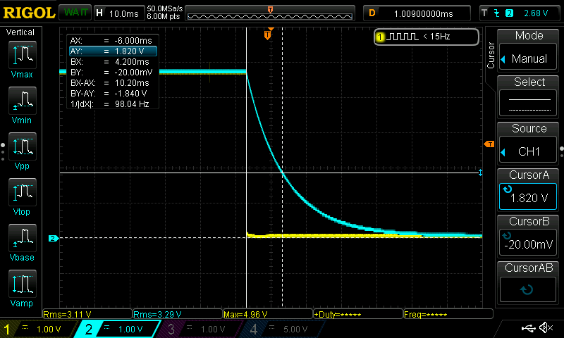 Screen Capture of Oscilloscope