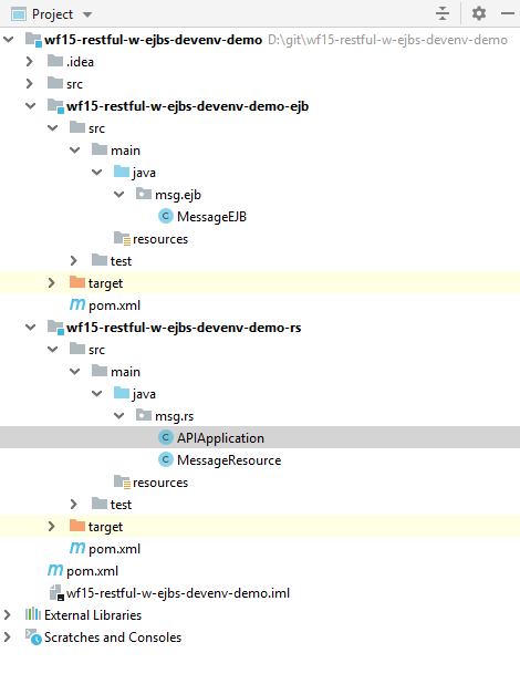 IntelliJ Project Browser